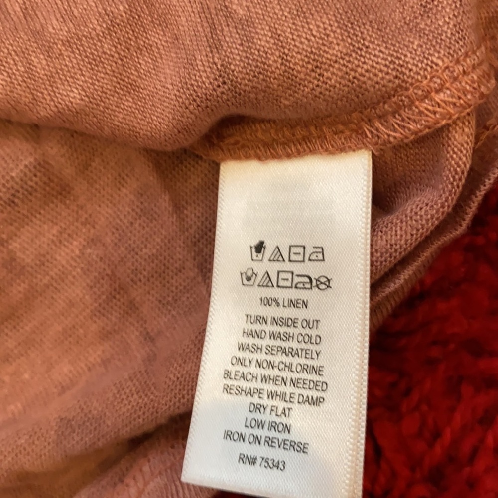 Nwt! 100% Linen - Gorgeous! Raspberry Color Sz S - image 7